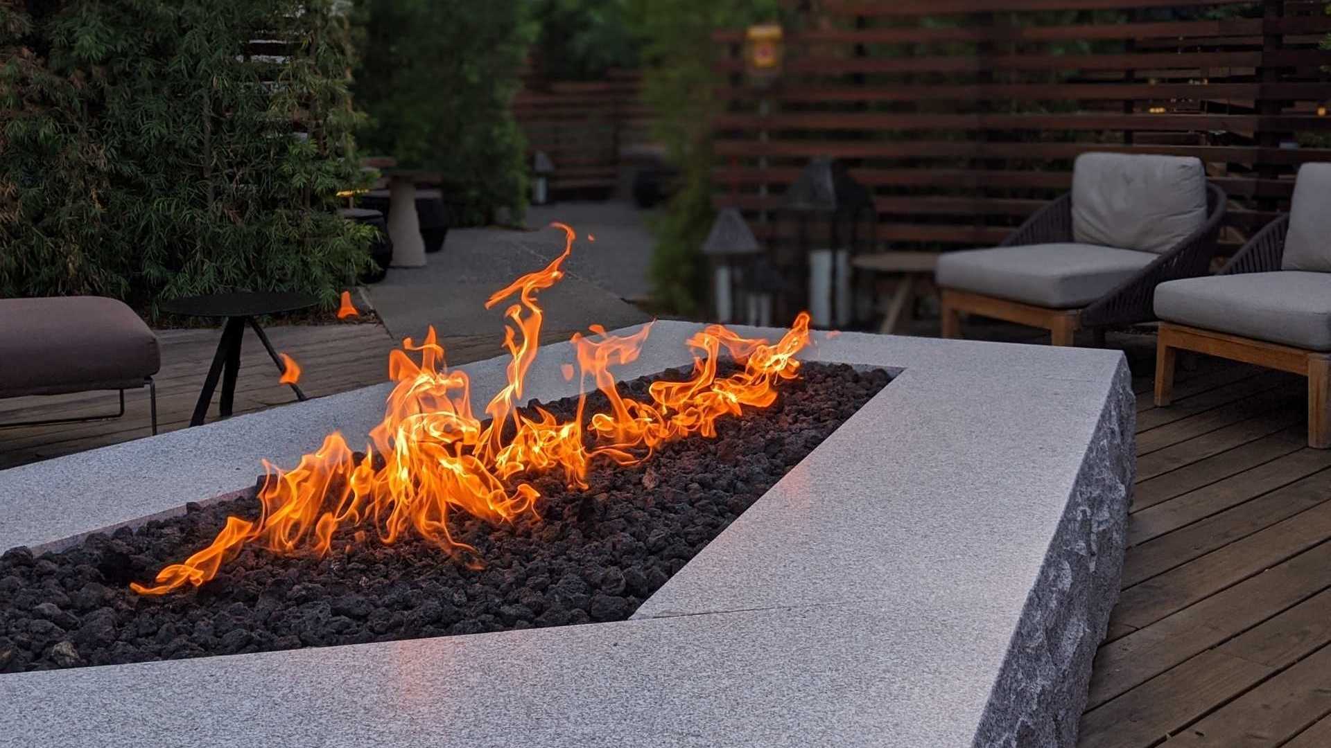 Feuerstelle im Garten