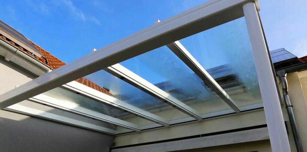Terrassenüberdachung aus Aluminium