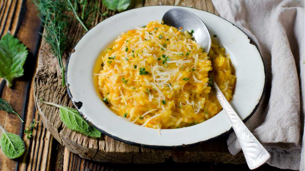 Das Fenchel - Kürbis Risotto ist ideal für kalte Tage.