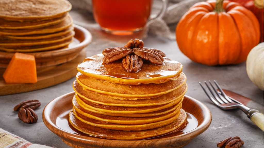 Die Pfannkuchen mit Kürbis sind sehr geschmacksvoll!