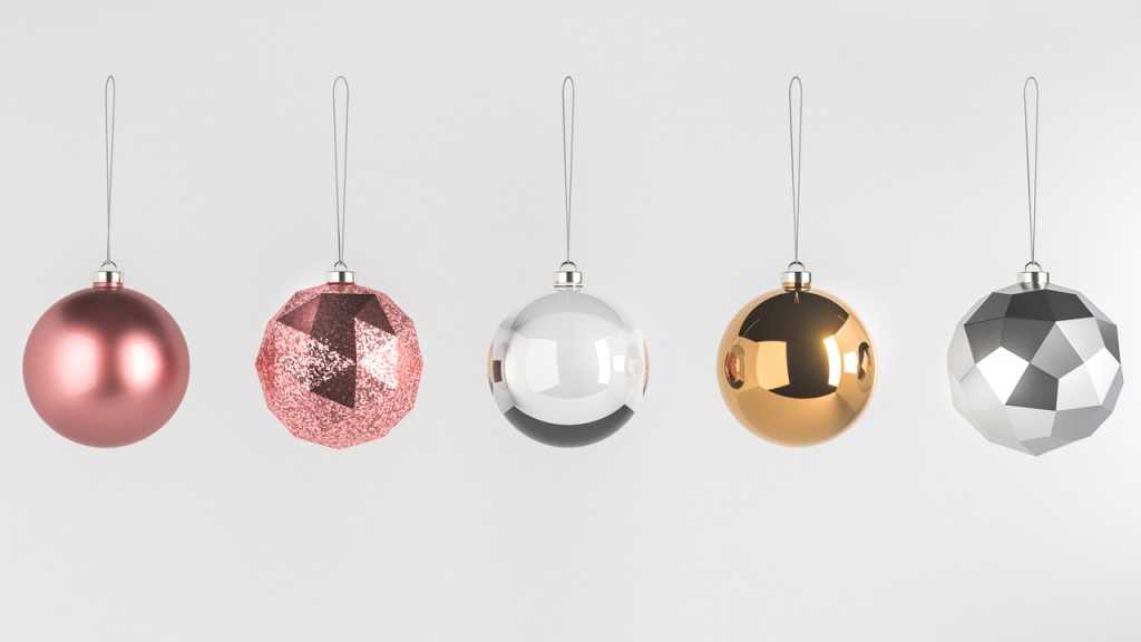 Dekokugeln in Gold, Silber oder Rosé verleihen jeder Wohnung Glamour.