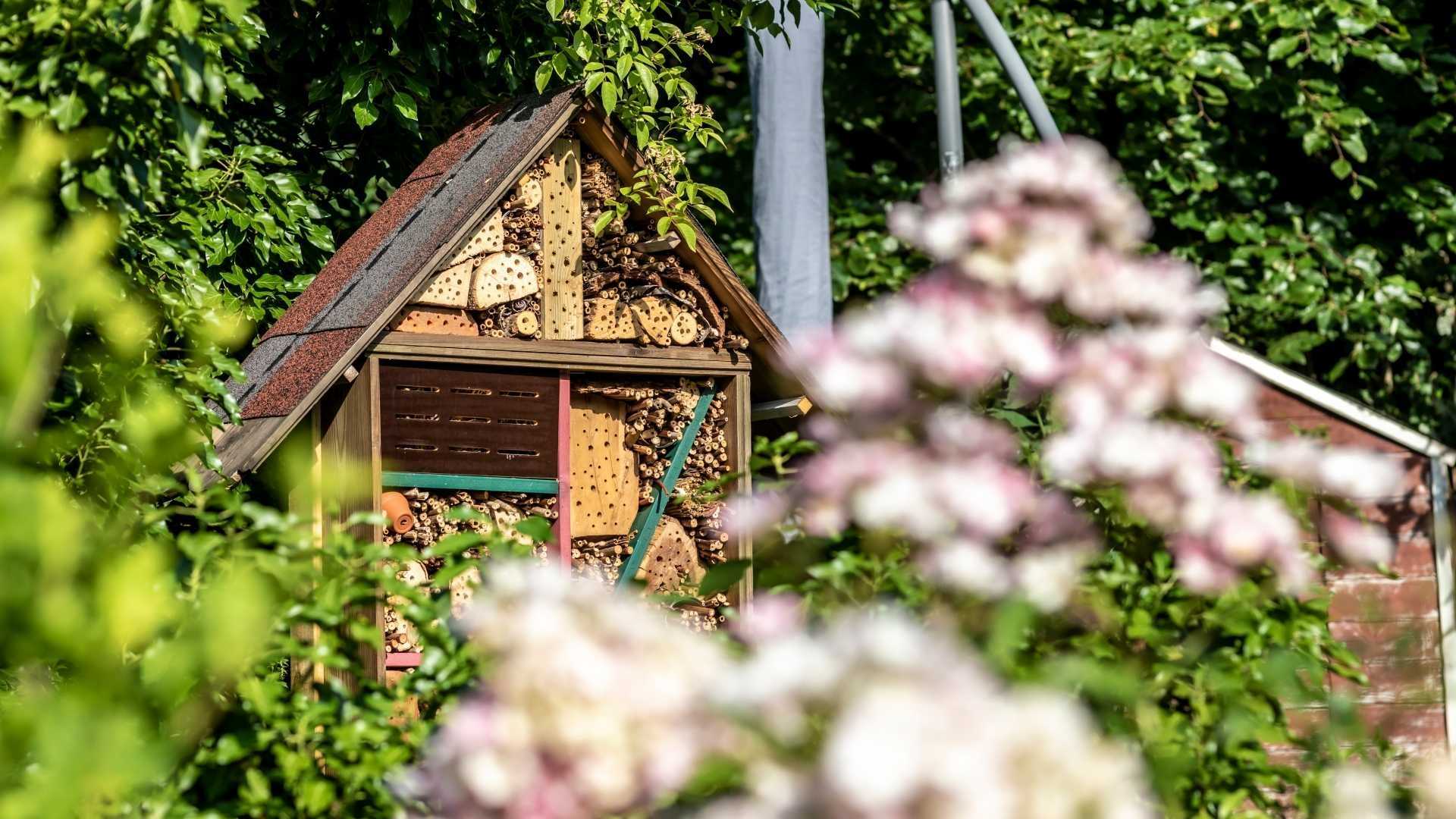 Insektenhotel im Garten