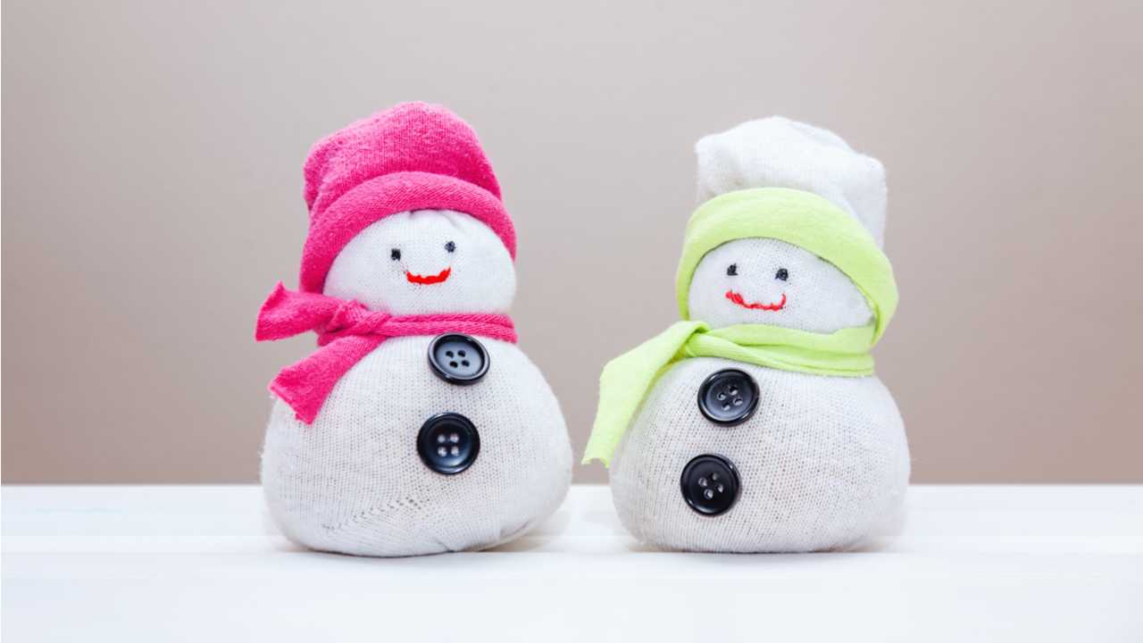 Basteln mit Kindern Vorfreude auf Weihnachten Haus
