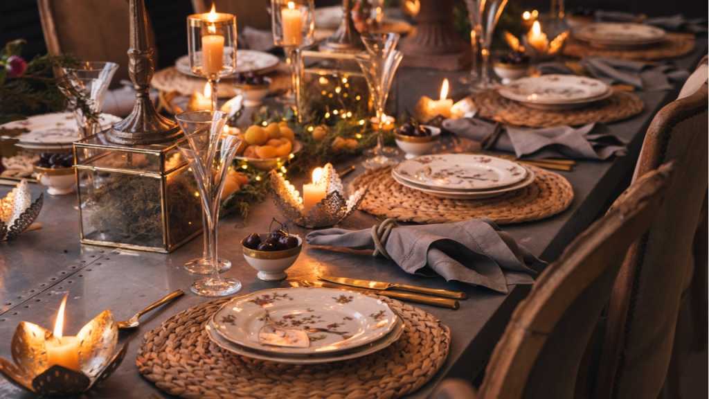 Weihnachtsdeko für den Tisch Festliche Vorfreude Haus